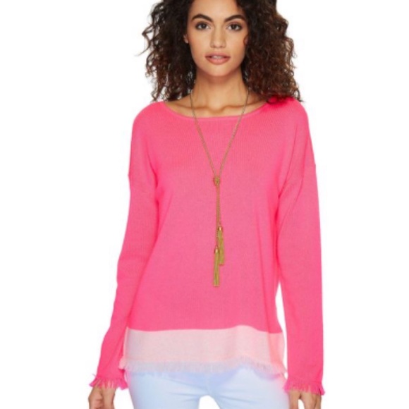 Lilly Pulitzer Sweaters - NWOT LP Fairfax Cashmere Fringe Sweater